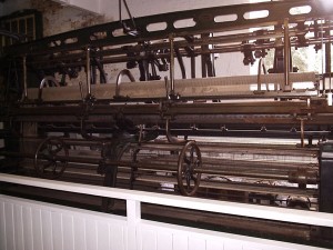 Joseph Cooper's Lenton Levers Lace machine at Wollaton Park - not used for curtain making